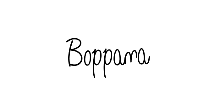 Use a signature maker to create a handwritten signature online. With this signature software, you can design (Angelique-Rose-font-FFP) your own signature for name Boppana. Boppana signature style 5 images and pictures png