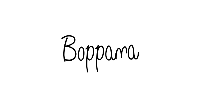 How to make Boppana name signature. Use Angelique-Rose-font-FFP style for creating short signs online. This is the latest handwritten sign. Boppana signature style 5 images and pictures png