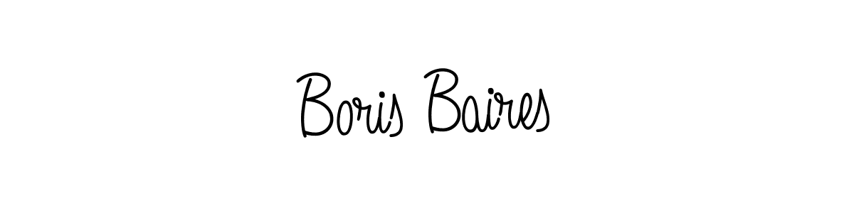 Use a signature maker to create a handwritten signature online. With this signature software, you can design (Angelique-Rose-font-FFP) your own signature for name Boris Baires. Boris Baires signature style 5 images and pictures png