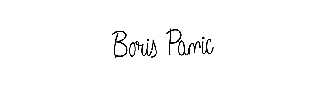 The best way (Angelique-Rose-font-FFP) to make a short signature is to pick only two or three words in your name. The name Boris Panic include a total of six letters. For converting this name. Boris Panic signature style 5 images and pictures png