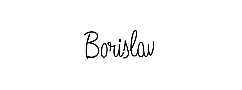 How to make Borislav name signature. Use Angelique-Rose-font-FFP style for creating short signs online. This is the latest handwritten sign. Borislav signature style 5 images and pictures png