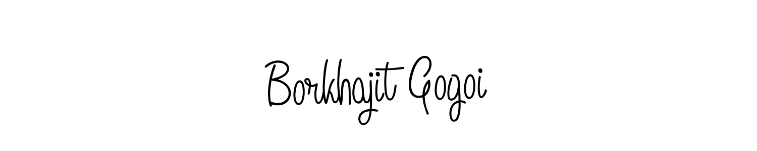 Use a signature maker to create a handwritten signature online. With this signature software, you can design (Angelique-Rose-font-FFP) your own signature for name Borkhajit Gogoi. Borkhajit Gogoi signature style 5 images and pictures png