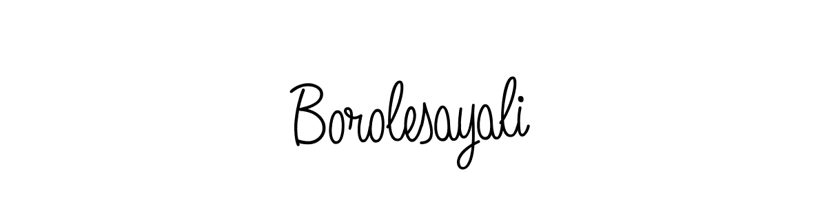 Also we have Borolesayali name is the best signature style. Create professional handwritten signature collection using Angelique-Rose-font-FFP autograph style. Borolesayali signature style 5 images and pictures png