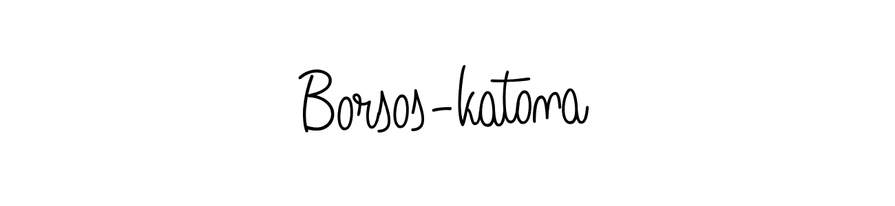 Design your own signature with our free online signature maker. With this signature software, you can create a handwritten (Angelique-Rose-font-FFP) signature for name Borsos-katona. Borsos-katona signature style 5 images and pictures png
