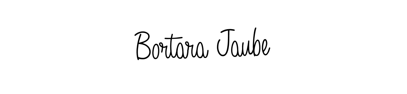 How to make Bortara Jaube signature? Angelique-Rose-font-FFP is a professional autograph style. Create handwritten signature for Bortara Jaube name. Bortara Jaube signature style 5 images and pictures png