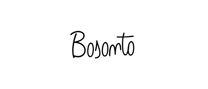 Design your own signature with our free online signature maker. With this signature software, you can create a handwritten (Angelique-Rose-font-FFP) signature for name Bosonto. Bosonto signature style 5 images and pictures png