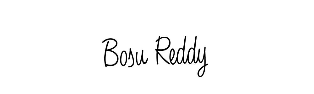 Use a signature maker to create a handwritten signature online. With this signature software, you can design (Angelique-Rose-font-FFP) your own signature for name Bosu Reddy. Bosu Reddy signature style 5 images and pictures png