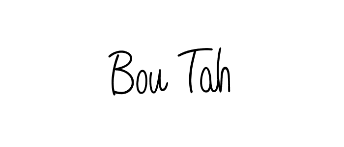 if you are searching for the best signature style for your name Bou Tah. so please give up your signature search. here we have designed multiple signature styles  using Angelique-Rose-font-FFP. Bou Tah signature style 5 images and pictures png