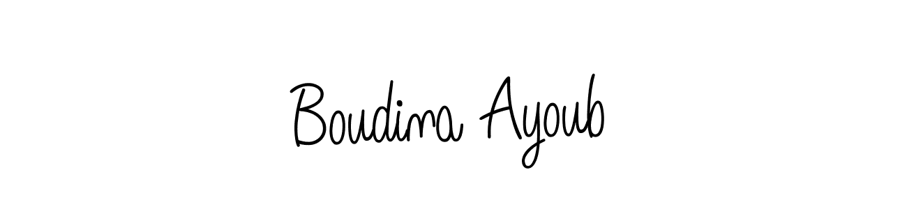 This is the best signature style for the Boudina Ayoub name. Also you like these signature font (Angelique-Rose-font-FFP). Mix name signature. Boudina Ayoub signature style 5 images and pictures png