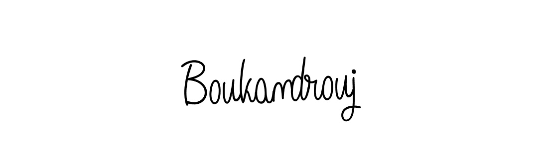 How to Draw Boukandrouj signature style? Angelique-Rose-font-FFP is a latest design signature styles for name Boukandrouj. Boukandrouj signature style 5 images and pictures png