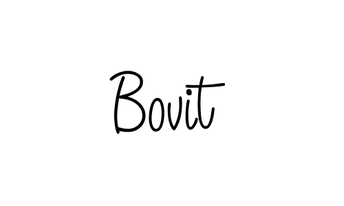 You should practise on your own different ways (Angelique-Rose-font-FFP) to write your name (Bovit) in signature. don't let someone else do it for you. Bovit signature style 5 images and pictures png