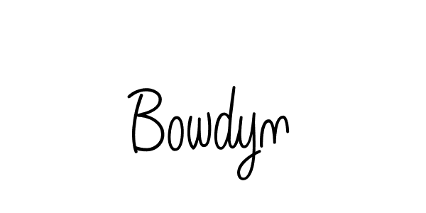 Design your own signature with our free online signature maker. With this signature software, you can create a handwritten (Angelique-Rose-font-FFP) signature for name Bowdyn. Bowdyn signature style 5 images and pictures png