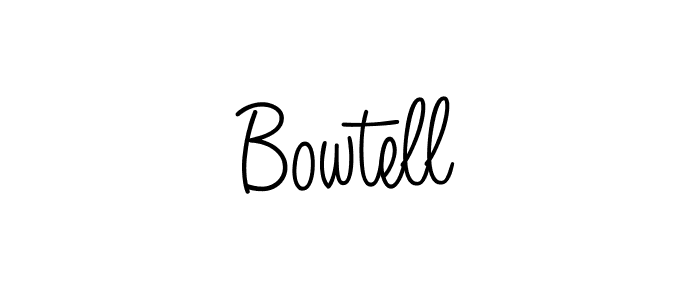 You should practise on your own different ways (Angelique-Rose-font-FFP) to write your name (Bowtell) in signature. don't let someone else do it for you. Bowtell signature style 5 images and pictures png