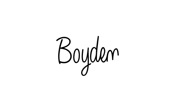 How to make Boyden name signature. Use Angelique-Rose-font-FFP style for creating short signs online. This is the latest handwritten sign. Boyden signature style 5 images and pictures png