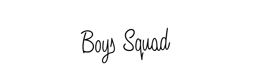 How to make Boys Squad name signature. Use Angelique-Rose-font-FFP style for creating short signs online. This is the latest handwritten sign. Boys Squad signature style 5 images and pictures png