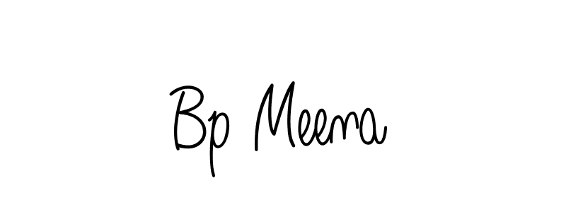 Design your own signature with our free online signature maker. With this signature software, you can create a handwritten (Angelique-Rose-font-FFP) signature for name Bp Meena. Bp Meena signature style 5 images and pictures png