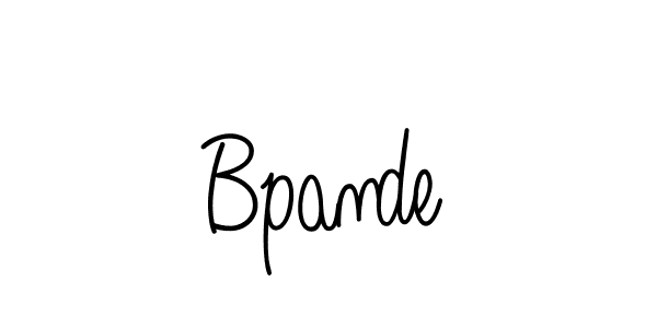 The best way (Angelique-Rose-font-FFP) to make a short signature is to pick only two or three words in your name. The name Bpande include a total of six letters. For converting this name. Bpande signature style 5 images and pictures png