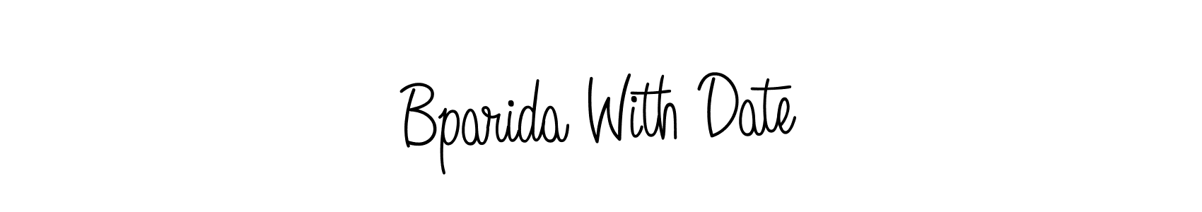 Check out images of Autograph of Bparida With Date name. Actor Bparida With Date Signature Style. Angelique-Rose-font-FFP is a professional sign style online. Bparida With Date signature style 5 images and pictures png