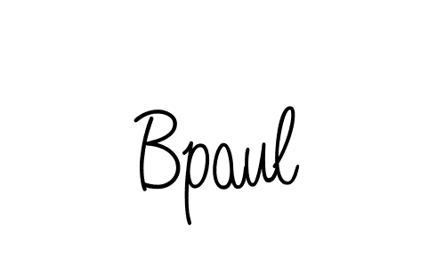 Make a beautiful signature design for name Bpaul. With this signature (Angelique-Rose-font-FFP) style, you can create a handwritten signature for free. Bpaul signature style 5 images and pictures png