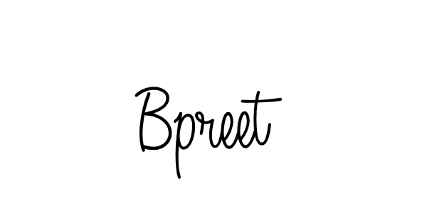 Use a signature maker to create a handwritten signature online. With this signature software, you can design (Angelique-Rose-font-FFP) your own signature for name Bpreet. Bpreet signature style 5 images and pictures png