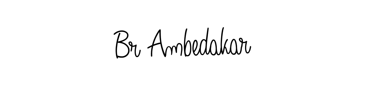 The best way (Angelique-Rose-font-FFP) to make a short signature is to pick only two or three words in your name. The name Br Ambedakar include a total of six letters. For converting this name. Br Ambedakar signature style 5 images and pictures png