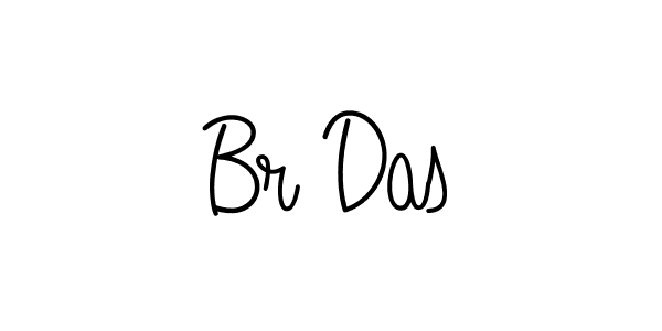 How to make Br Das name signature. Use Angelique-Rose-font-FFP style for creating short signs online. This is the latest handwritten sign. Br Das signature style 5 images and pictures png