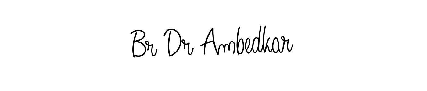 The best way (Angelique-Rose-font-FFP) to make a short signature is to pick only two or three words in your name. The name Br Dr Ambedkar include a total of six letters. For converting this name. Br Dr Ambedkar signature style 5 images and pictures png