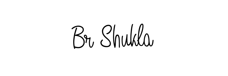 How to make Br Shukla name signature. Use Angelique-Rose-font-FFP style for creating short signs online. This is the latest handwritten sign. Br Shukla signature style 5 images and pictures png