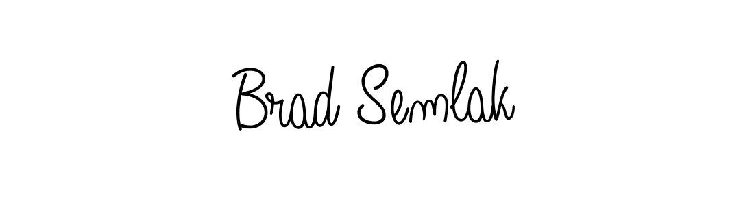 Create a beautiful signature design for name Brad Semlak. With this signature (Angelique-Rose-font-FFP) fonts, you can make a handwritten signature for free. Brad Semlak signature style 5 images and pictures png