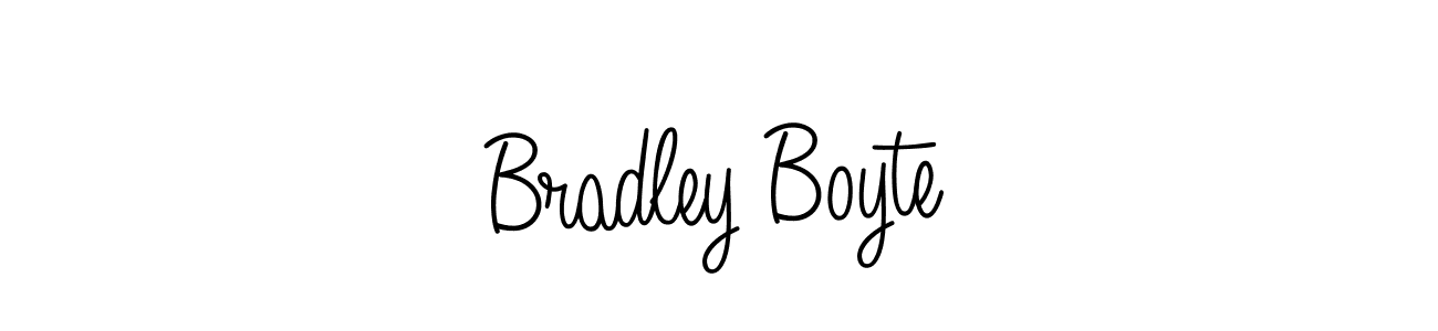 The best way (Angelique-Rose-font-FFP) to make a short signature is to pick only two or three words in your name. The name Bradley Boyte include a total of six letters. For converting this name. Bradley Boyte signature style 5 images and pictures png