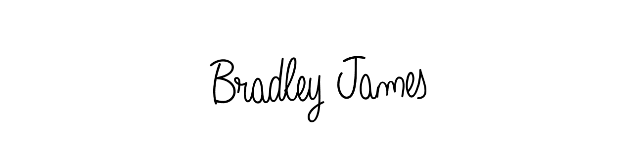 You should practise on your own different ways (Angelique-Rose-font-FFP) to write your name (Bradley James) in signature. don't let someone else do it for you. Bradley James signature style 5 images and pictures png