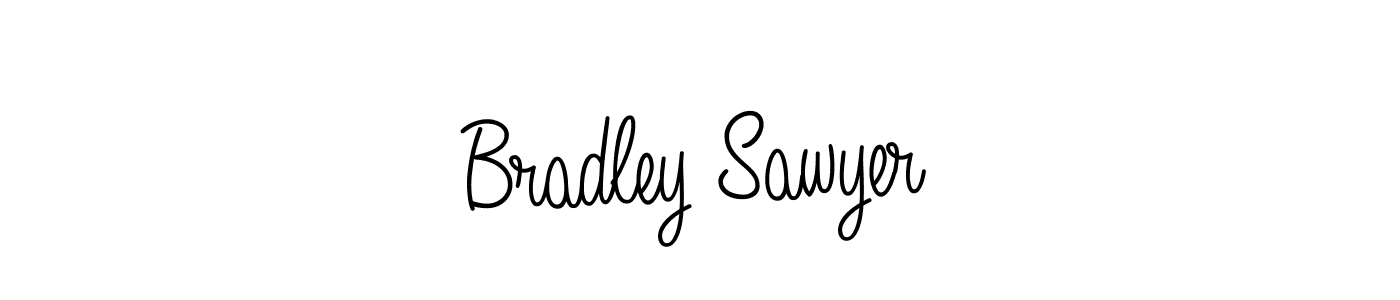 The best way (Angelique-Rose-font-FFP) to make a short signature is to pick only two or three words in your name. The name Bradley Sawyer include a total of six letters. For converting this name. Bradley Sawyer signature style 5 images and pictures png