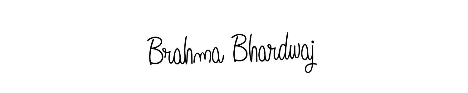 You should practise on your own different ways (Angelique-Rose-font-FFP) to write your name (Brahma Bhardwaj) in signature. don't let someone else do it for you. Brahma Bhardwaj signature style 5 images and pictures png