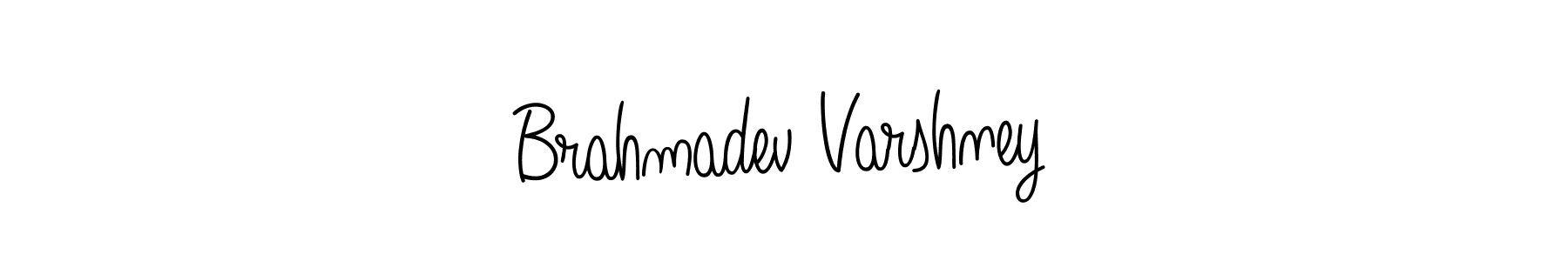 Make a beautiful signature design for name Brahmadev Varshney. With this signature (Angelique-Rose-font-FFP) style, you can create a handwritten signature for free. Brahmadev Varshney signature style 5 images and pictures png