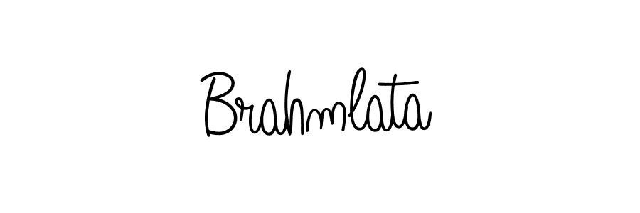 Make a beautiful signature design for name Brahmlata. With this signature (Angelique-Rose-font-FFP) style, you can create a handwritten signature for free. Brahmlata signature style 5 images and pictures png