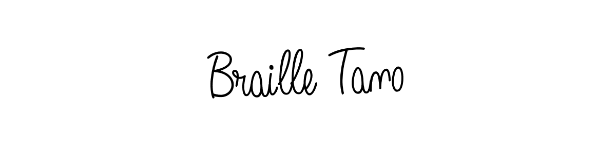 Angelique-Rose-font-FFP is a professional signature style that is perfect for those who want to add a touch of class to their signature. It is also a great choice for those who want to make their signature more unique. Get Braille Tano name to fancy signature for free. Braille Tano signature style 5 images and pictures png