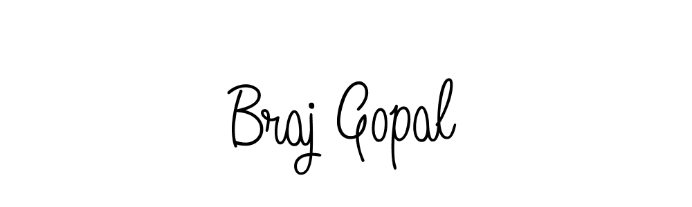 Make a beautiful signature design for name Braj Gopal. With this signature (Angelique-Rose-font-FFP) style, you can create a handwritten signature for free. Braj Gopal signature style 5 images and pictures png