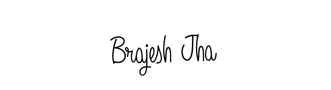 How to make Brajesh Jha name signature. Use Angelique-Rose-font-FFP style for creating short signs online. This is the latest handwritten sign. Brajesh Jha signature style 5 images and pictures png