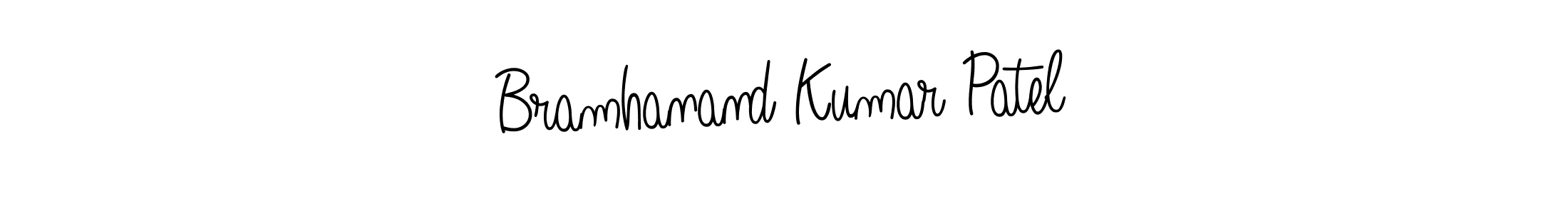 Use a signature maker to create a handwritten signature online. With this signature software, you can design (Angelique-Rose-font-FFP) your own signature for name Bramhanand Kumar Patel. Bramhanand Kumar Patel signature style 5 images and pictures png