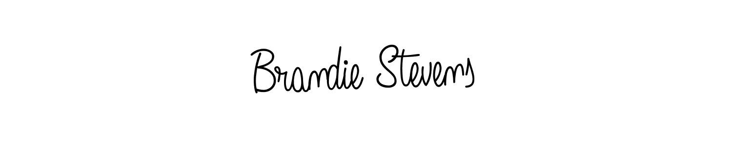 You should practise on your own different ways (Angelique-Rose-font-FFP) to write your name (Brandie Stevens) in signature. don't let someone else do it for you. Brandie Stevens signature style 5 images and pictures png