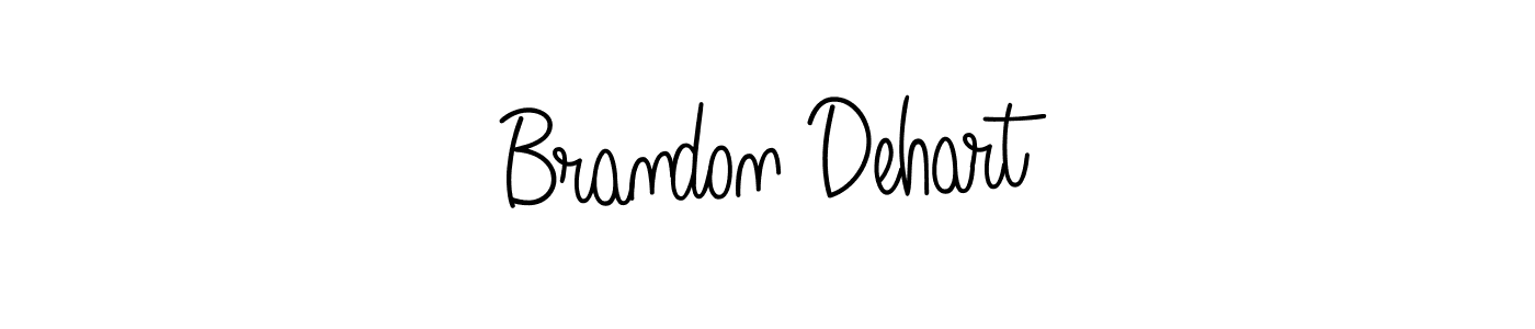 You should practise on your own different ways (Angelique-Rose-font-FFP) to write your name (Brandon Dehart) in signature. don't let someone else do it for you. Brandon Dehart signature style 5 images and pictures png