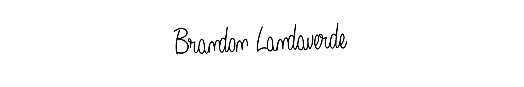 How to make Brandon Landaverde name signature. Use Angelique-Rose-font-FFP style for creating short signs online. This is the latest handwritten sign. Brandon Landaverde signature style 5 images and pictures png