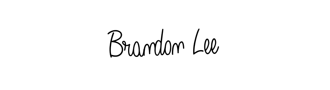 You should practise on your own different ways (Angelique-Rose-font-FFP) to write your name (Brandon Lee) in signature. don't let someone else do it for you. Brandon Lee signature style 5 images and pictures png