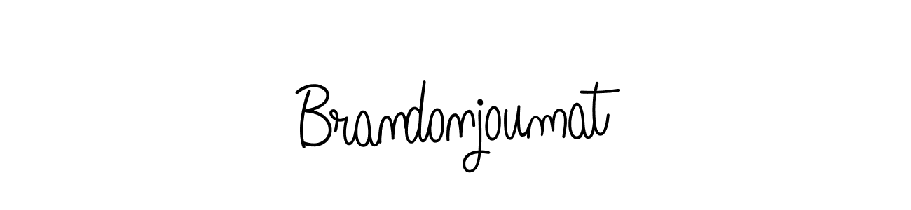 Use a signature maker to create a handwritten signature online. With this signature software, you can design (Angelique-Rose-font-FFP) your own signature for name Brandonjoumat. Brandonjoumat signature style 5 images and pictures png