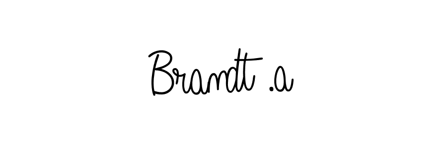 Make a beautiful signature design for name Brandt .a. Use this online signature maker to create a handwritten signature for free. Brandt .a signature style 5 images and pictures png