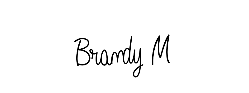 You should practise on your own different ways (Angelique-Rose-font-FFP) to write your name (Brandy M) in signature. don't let someone else do it for you. Brandy M signature style 5 images and pictures png