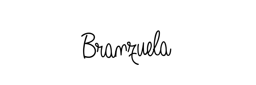 Branzuela stylish signature style. Best Handwritten Sign (Angelique-Rose-font-FFP) for my name. Handwritten Signature Collection Ideas for my name Branzuela. Branzuela signature style 5 images and pictures png