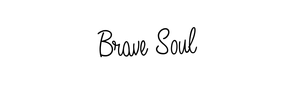 Brave Soul stylish signature style. Best Handwritten Sign (Angelique-Rose-font-FFP) for my name. Handwritten Signature Collection Ideas for my name Brave Soul. Brave Soul signature style 5 images and pictures png