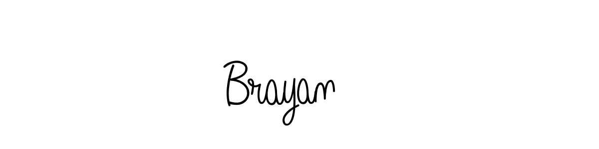 You should practise on your own different ways (Angelique-Rose-font-FFP) to write your name (Brayan❤️) in signature. don't let someone else do it for you. Brayan❤️ signature style 5 images and pictures png