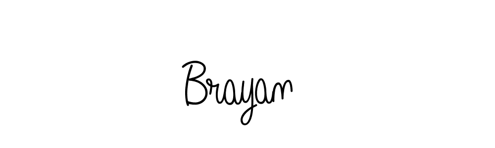 Use a signature maker to create a handwritten signature online. With this signature software, you can design (Angelique-Rose-font-FFP) your own signature for name Brayan ♡. Brayan ♡ signature style 5 images and pictures png